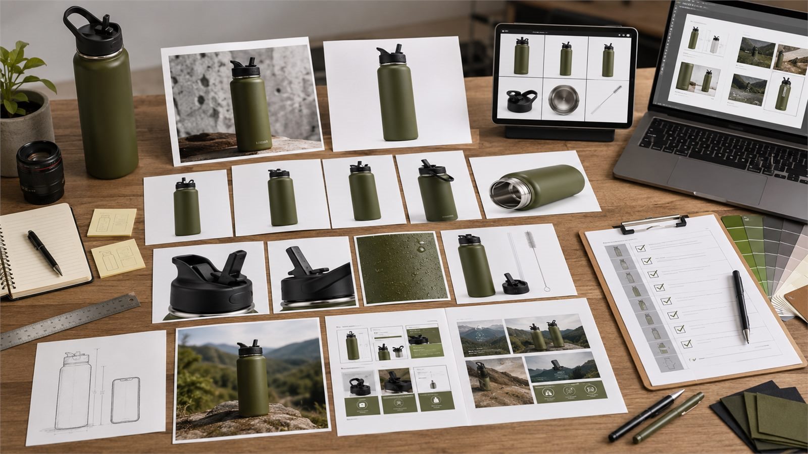 Designer workflow board for building a full Amazon listing image set from one product photo