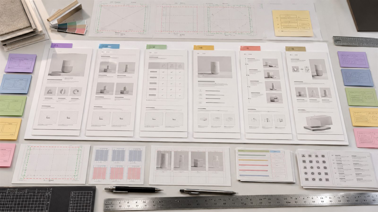 Amazon A plus Content dimension brief planning board with module job, crop, text budget, SKU guardrail, safe zone, and claim source cards
