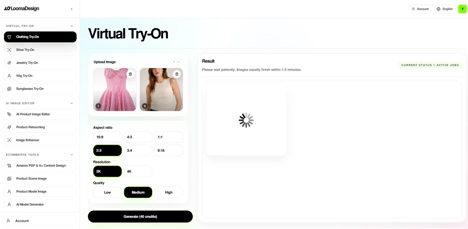 不同品类的虚拟试穿结果: virtual try on input