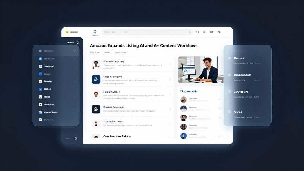 Espacio de trabajo para revisar fichas de Amazon y módulos A+ Content